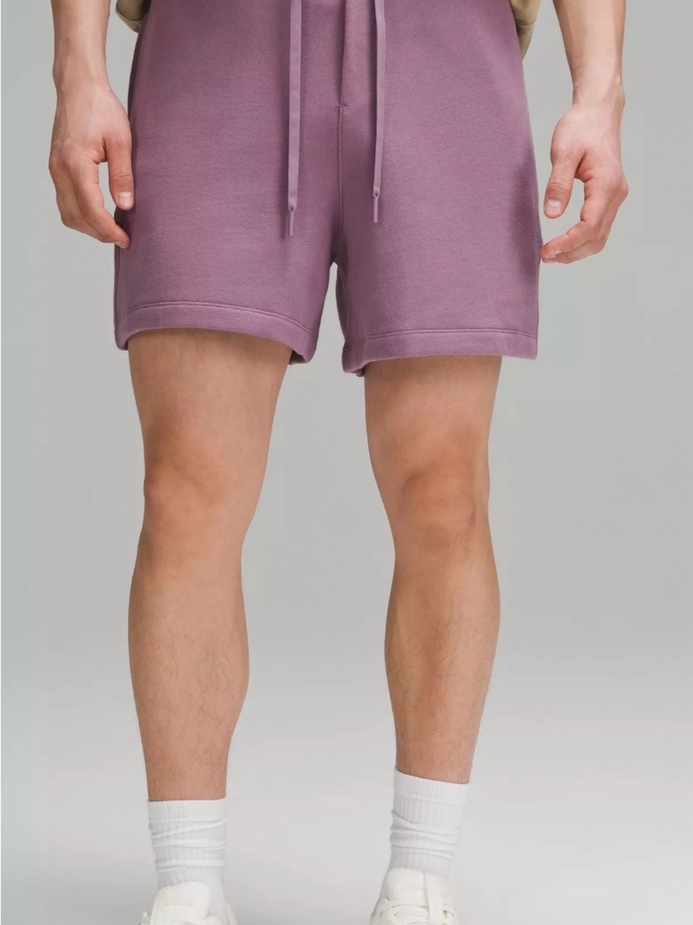 Lululemon Men’s Steady State Sweat Shorts Lilac 5” Cotton Blend Fleece Relaxed